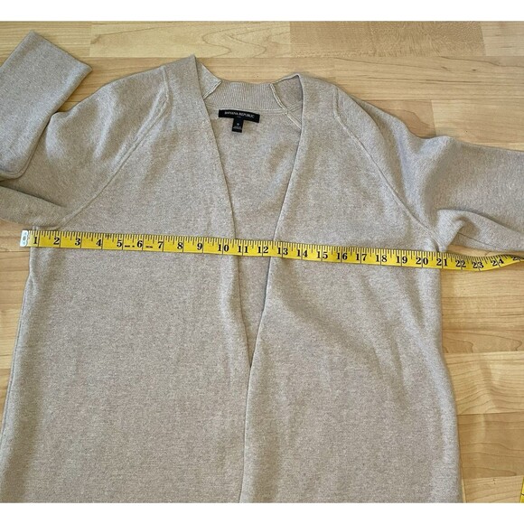 Banana Republic Open Cardigan Size Small Beige Long Sleeves - Picture 5 of 8